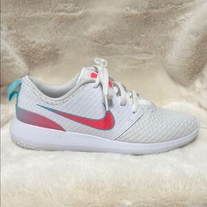 Nike Youth Athletic Golf Shoes - Orange/Teal